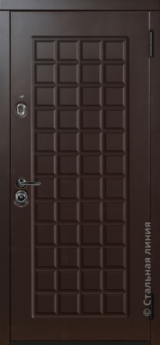 Дверь Монреаль цвет коричневый/коричневый 860х2050 мм