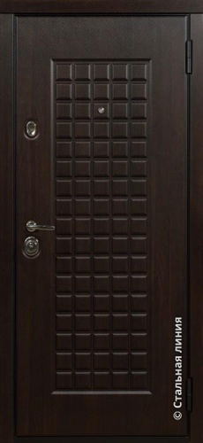Дверь Пекин цвет дуб темный/дуб темный 880х2060 мм