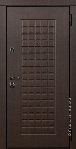 Дверь Прато цвет венге темный/пломбир 860х2050 мм