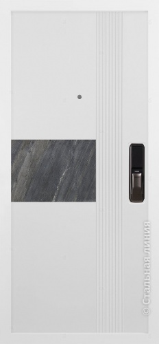 Дверь Смарт цвет черно-серый/пыльно-серый 860х2050 мм фото 2