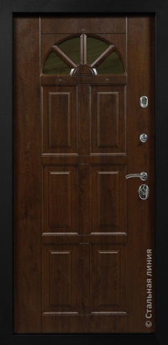 Дверь Кармен цвет коричневый/белый 860х2050 мм фото 2
