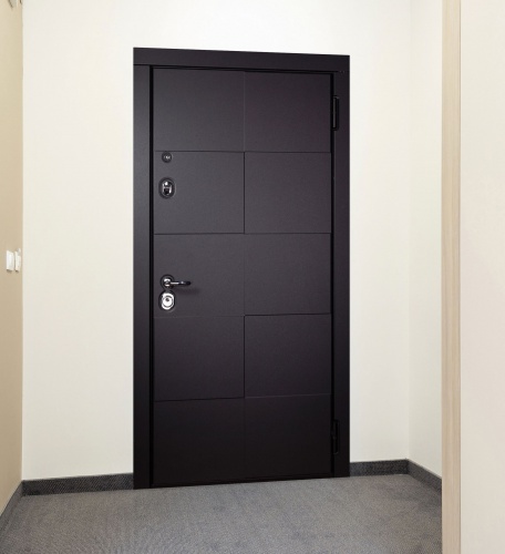 Дверь Нео цвет черный кашемир/снежный кашемир 880х2060 мм фото 2