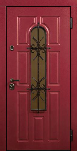 Дверь Мадрид цвет коричневый/дуб беленый 860х2050 мм