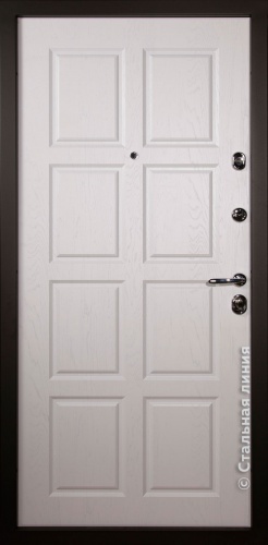 Дверь Октавио цвет крафтовый дуб/дуб снежный 960х2060 мм фото 2