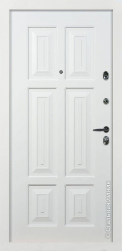Дверь Капри цвет белый/белый 860х2050 мм фото 2