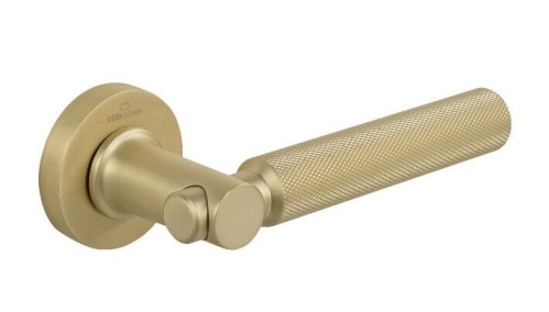 Ручки дверные CEBI TROY DIAMOND цвет MP35 (матовое золото)