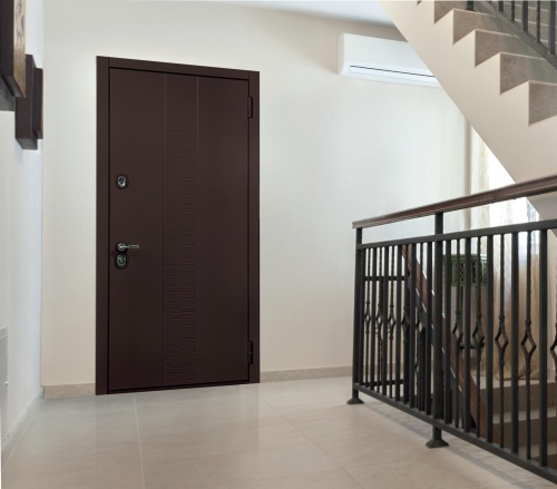 Дверь Терра цвет коричневый/коричневый 880х2060 мм фото 3