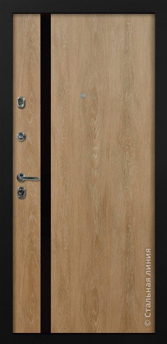 Дверь Гранд цвет венге темный/дуб миндальный 880х2060 мм фото 2