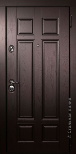 Дверь Сенат цвет крафтовый дуб/белый 860х2060 мм
