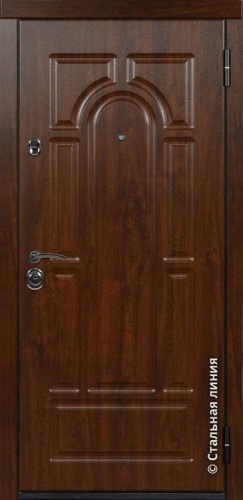 Дверь Магнат цвет коричневый/дуб беленый 860х2050 мм