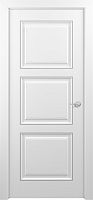 Межкомнатная дверь Zadoor ПГ Гранд Тип3 Белый Патина Серебро