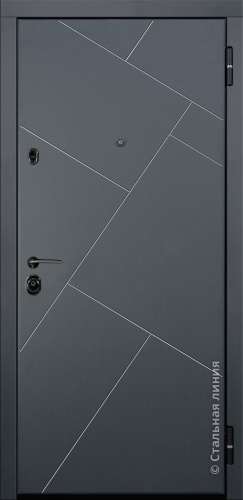 Дверь Монтана цвет шагрень антрацит/шагрень антрацит 860х2050 мм