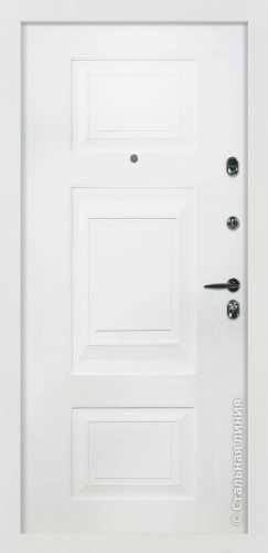 Дверь Римини цвет белый/белый 860х2050 мм фото 2