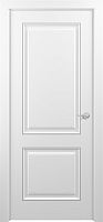 Межкомнатная дверь Zadoor ПГ Венеция Тип3 Белый Патина Серебро