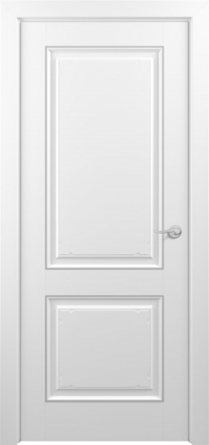 Межкомнатная дверь Zadoor ПГ Венеция Тип3 Белый Патина Серебро
