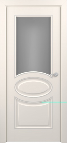 Межкомнатная дверь Zadoor ПО Прованс Тип1 Жемчужно-перламутровый Патина Серебро