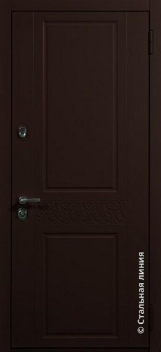 Дверь Паттерн цвет коричневый/коричневый 880х2060 мм