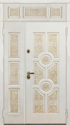 Дверь Лира цвет белый/белый 1280х2060 мм фото 3