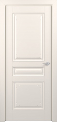 Межкомнатная дверь Zadoor ПГ Ампир Тип3 Жемчужно-перламутровый Без патины