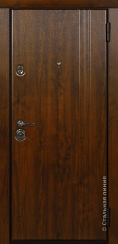 Дверь Даллас цвет коричневый/коричневый 880х2060 мм
