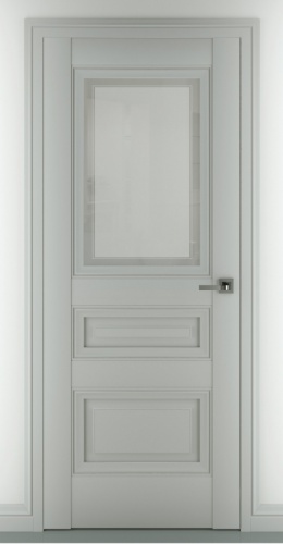 Межкомнатная дверь Zadoor ПО Ампир В3 Матовый Серый