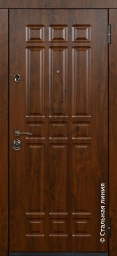Дверь Бостон цвет венге темный/пломбир 860х2050 мм