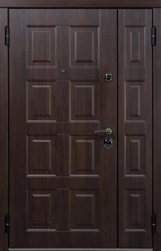 Дверь Сага цвет тик (темное дерево)/тик (темное дерево) 1460х2050 мм