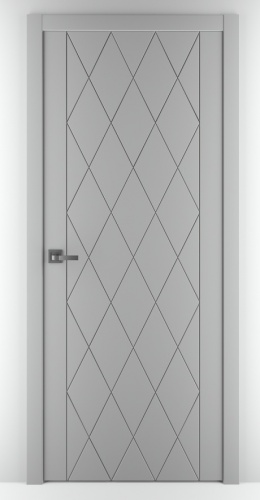 Межкомнатная дверь Zadoor ПГ Эмаль ART LITE Rombo Светло-серый