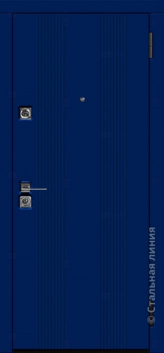 Дверь Ванкувер цвет синий/синий 860х2050 мм