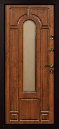 Дверь Тауэр цвет коричневый/слоновая кость 880х2060 мм фото 2