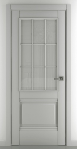 Межкомнатная дверь Zadoor ПО Венеция В4 АК Матовый Серый