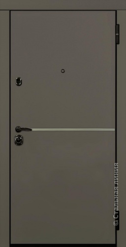 Дверь Бридж Лайт цвет дымчатый кашемир/белый кашемир 860х2050 мм