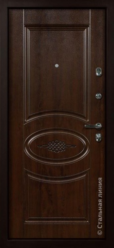 Дверь Император цвет дуб темный/дуб беленый 880х2060 мм фото 2