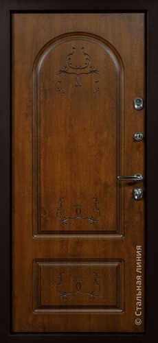 Дверь Лоренцо цвет дуб золотистый/слоновая кость 880х2060 мм фото 2