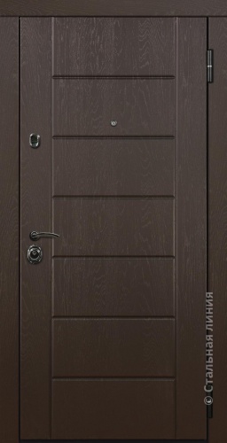 Дверь Гамбург цвет венге темный/венге темный 860х2050 мм