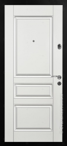 Дверь Лондон цвет черно-серый/черно-серый 860х мм фото 2