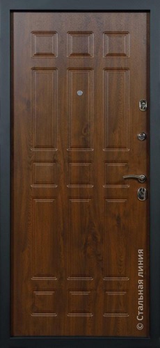 Дверь Бостон цвет венге темный/пломбир 860х2050 мм фото 2