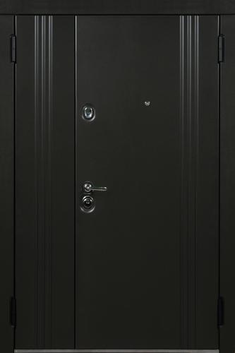 Дверь Хьюстон цвет черно-серый/черно-серый 1280х2060 мм