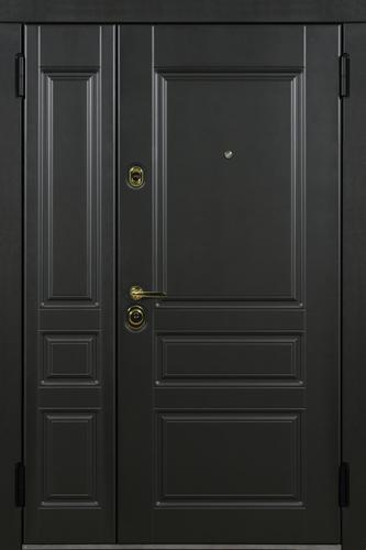 Дверь Гринвич цвет черно-серый/слоновая кость 1280х2060 мм