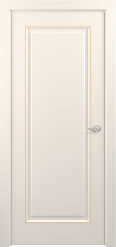 Межкомнатная дверь Zadoor ПГ Неаполь Тип3 Жемчужно-перламутровый Патина Золото