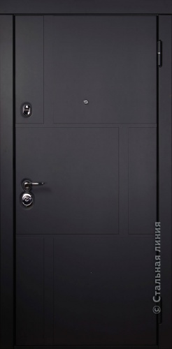 Дверь Рондо цвет шагрень антрацит/бетон бежевый 880х2050 мм