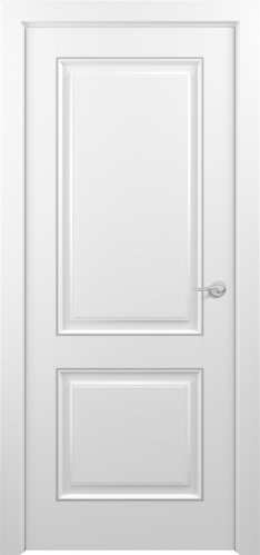 Межкомнатная дверь Zadoor ПГ Венеция Тип2 Белый Патина Серебро