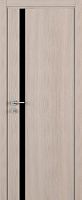 Межкомнатная дверь РДА83 с алюминиевой кромкой  цвета бежевый распил