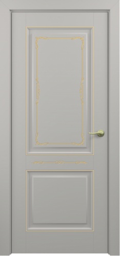 Межкомнатная дверь Zadoor ПГ Венеция Тип1 Грей Декоративная Патина Золото