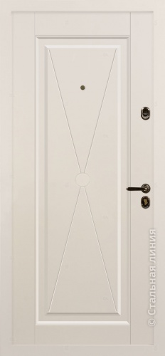 Дверь Париж цвет ral 5019/белый 860х2050 мм фото 2