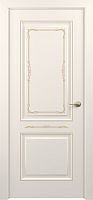 Межкомнатная дверь Zadoor ПГ Венеция Тип1 Жемчужно-перламутровый Декоративная Патина Золото