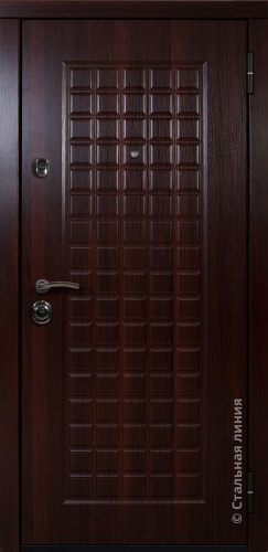 Дверь Прато цвет венге темный/пломбир 860х2050 мм