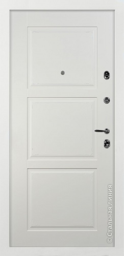 Дверь Ламбре цвет белый/белый 860х2050 мм фото 2