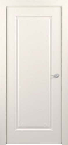 Межкомнатная дверь Zadoor ПГ Неаполь Тип3 Жемчужно-перламутровый Декоративная Патина Серебро