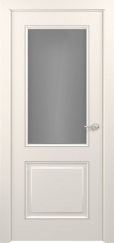 Межкомнатная дверь Zadoor ПО Венеция Тип1 Жемчужно-перламутровый Патина Серебро